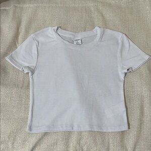Light purple Ribbed Crop Tee - Women's Classic Short Sleeve